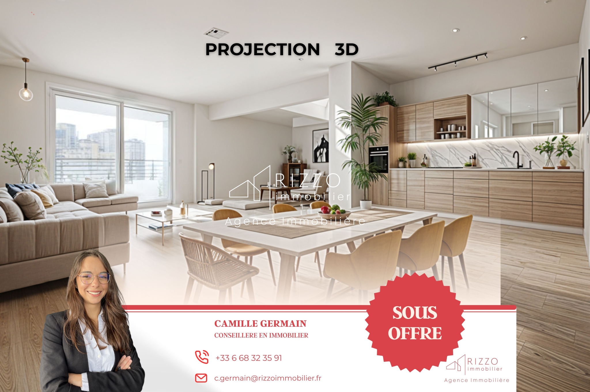 A VENDRE EN EXCLUSIVITE - APPARTEMENT T3 70M2 - PREVESSIN