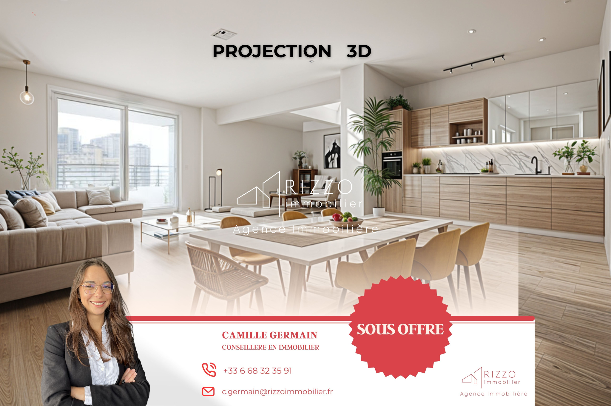 A VENDRE EN EXCLUSIVITE - APPARTEMENT T3 70M2 - PREVESSIN