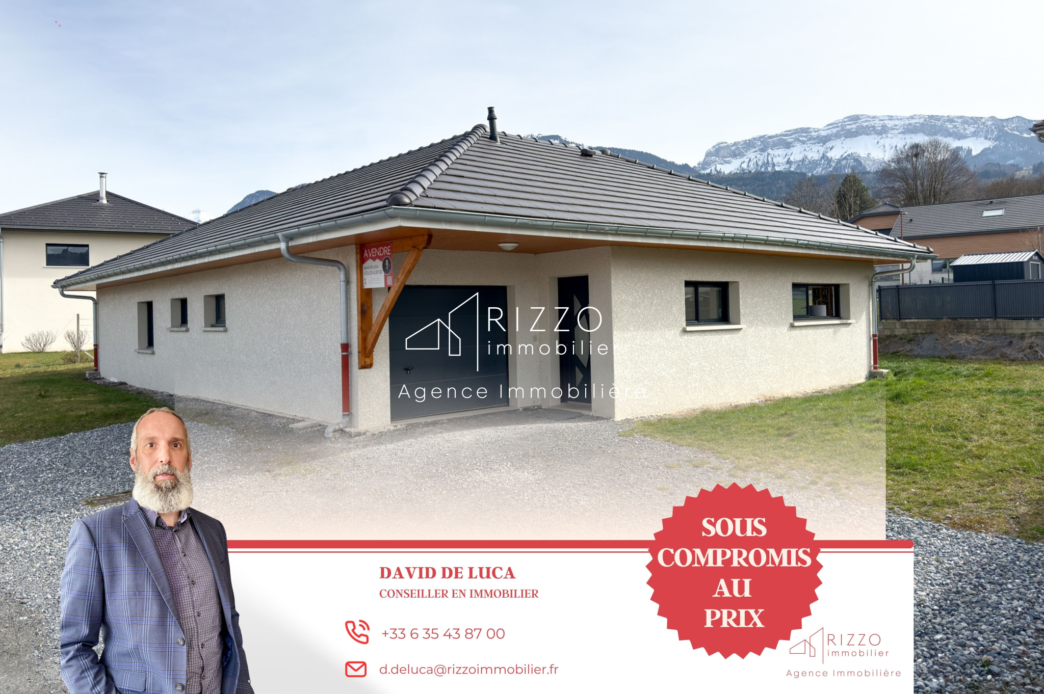 Maison T6 : 129 m2 habitables de plain-pied   La Roche sur Foron