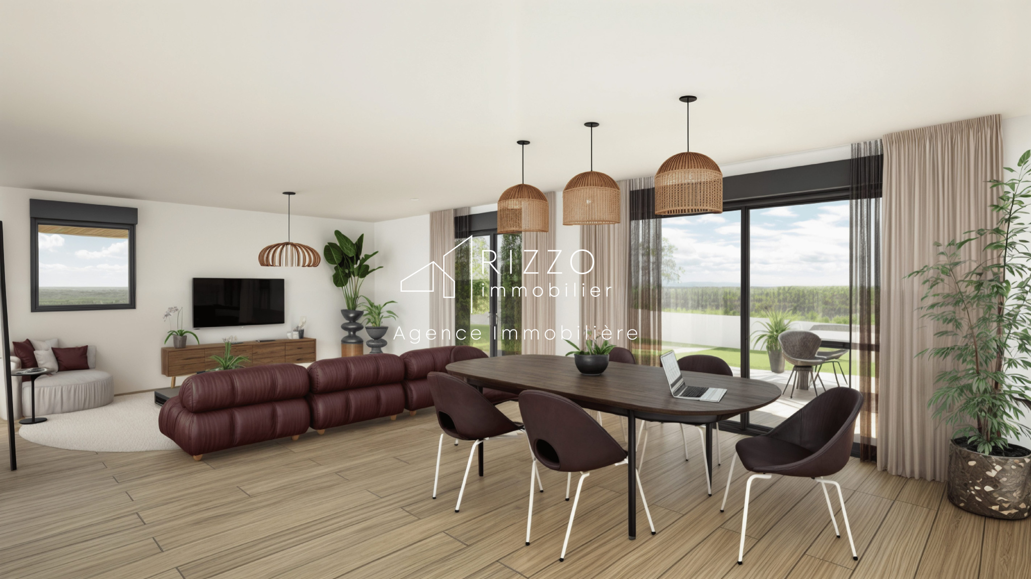 T4 de 107 m2 avec jardin, terrasse, et rooftop à Ferney-Voltaire