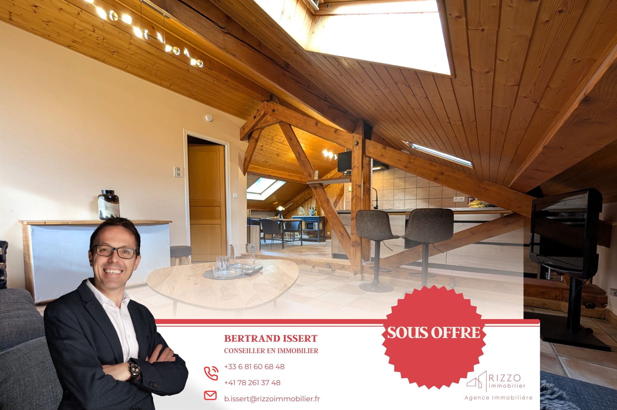 Appartement T1 bis avec place de parking   Péron