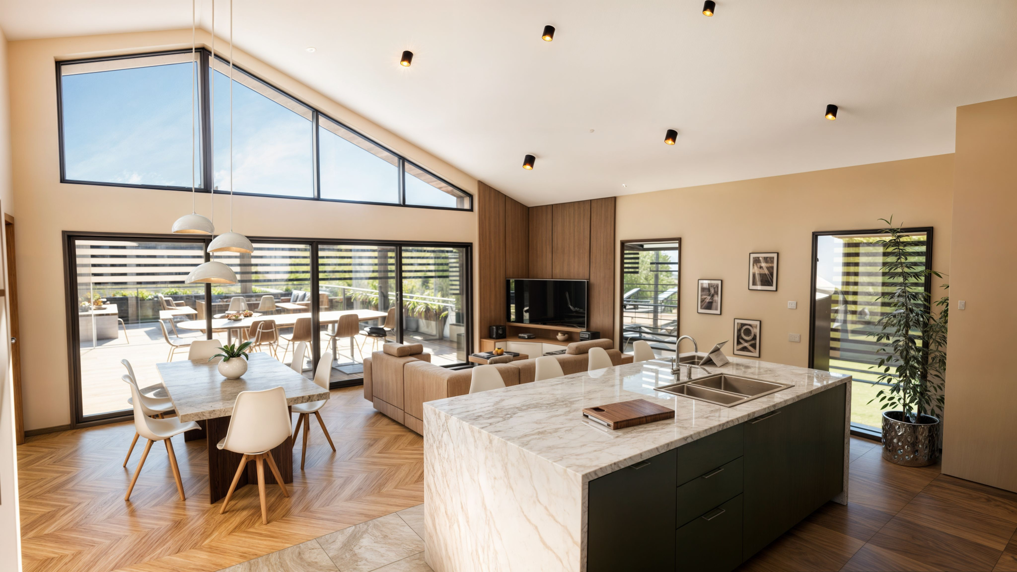 Attique d’exception dans la résidence 'Les Jardins du Genevois'