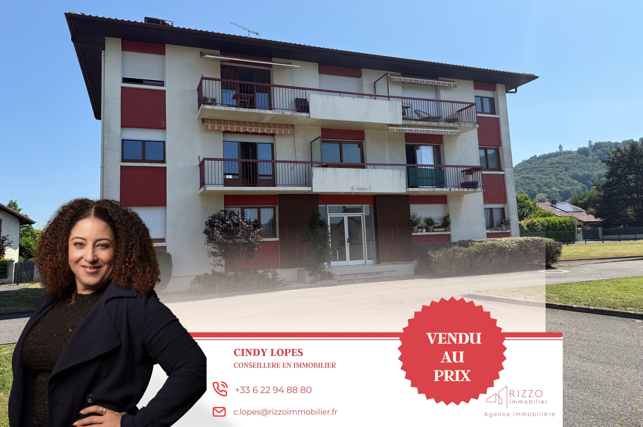 appartement F3 traversant avec garage et cave à Douvaine