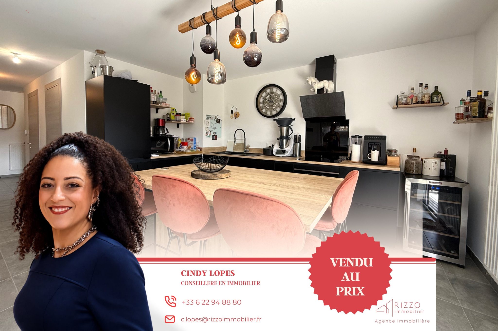 Beau F3 lumineux avec grande terrasse, garage et parking couvert à Thonon