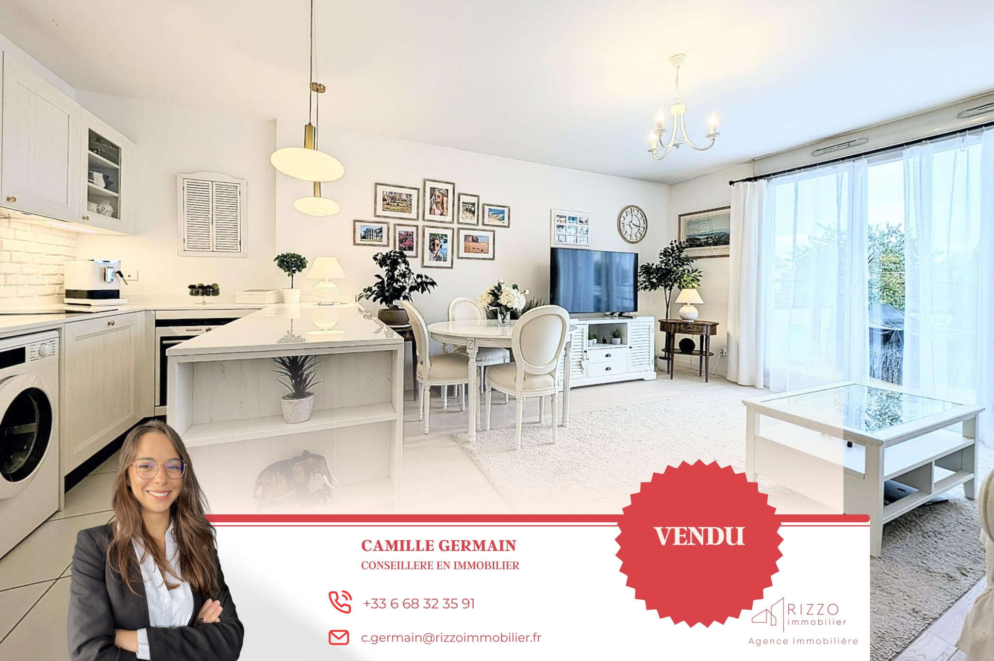 A vendre - Appartement de type 3 - Cave - place de stationnement intérieure sécurisée