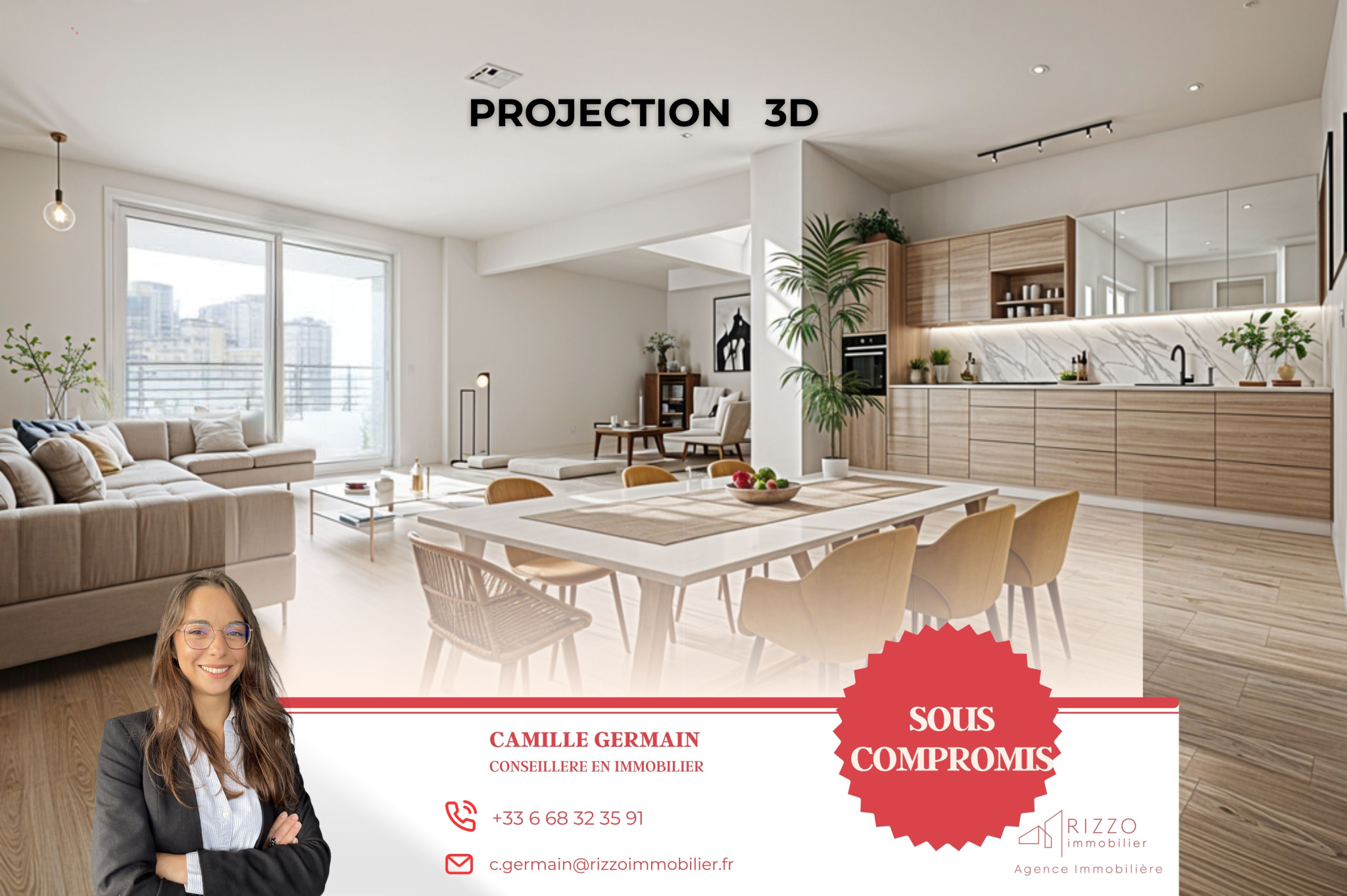 A VENDRE EN EXCLUSIVITE - APPARTEMENT T3 70M2 - PREVESSIN