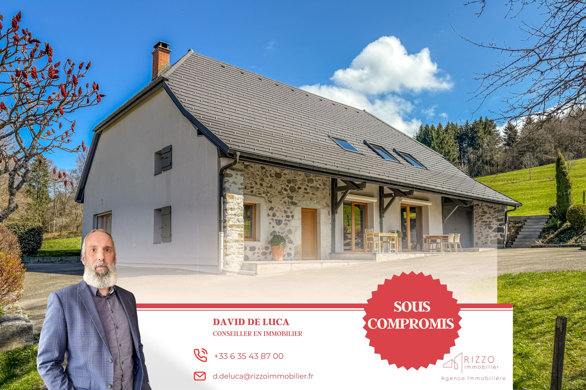 Ferme de prestige de 202 m2, sur 2545 m2 de terrain plat