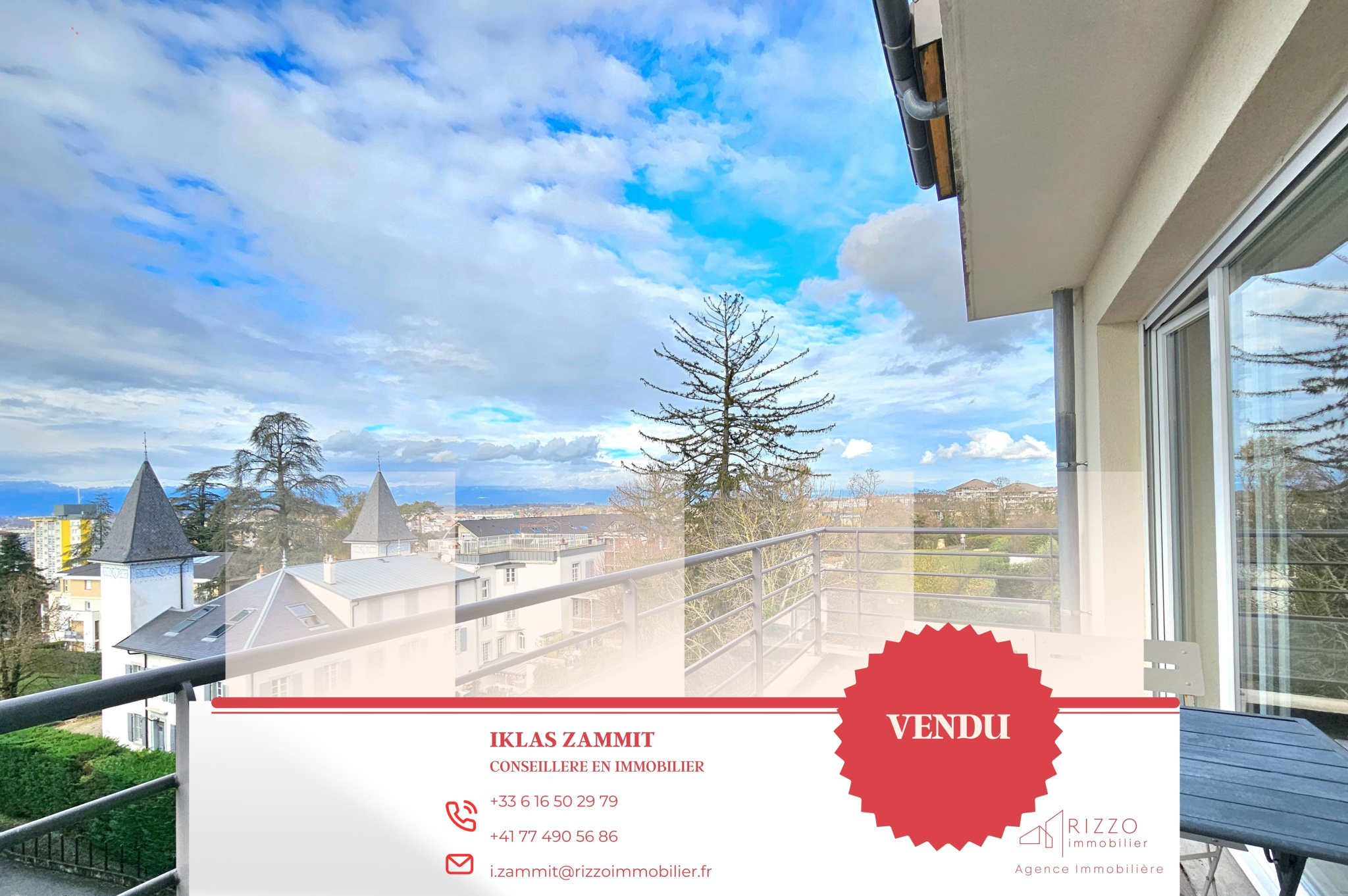 Joli T2 de 43m2 avec splendide vue dégagée à Vétraz-Monthoux