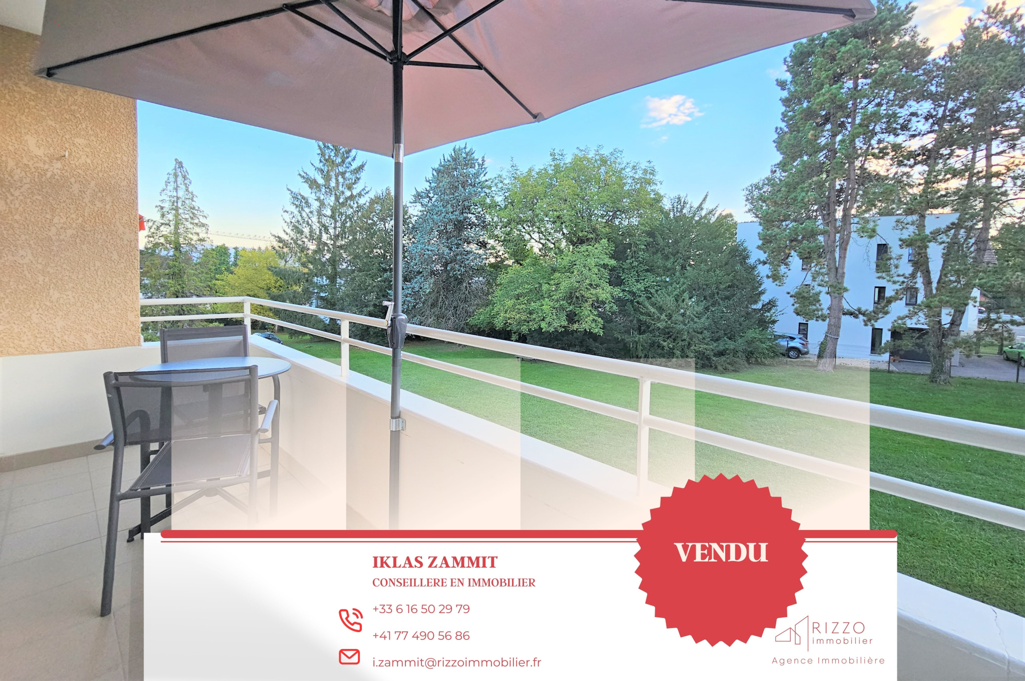 Centre Divonne, charmant T3 de 91m2 avec balcons