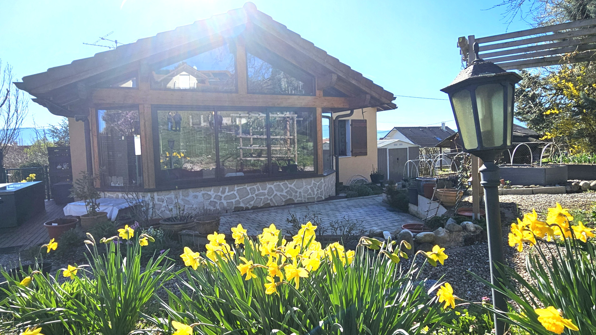 Maison ind., T5 de 120m2 utile + sous-sol et garage, terrain 772m2