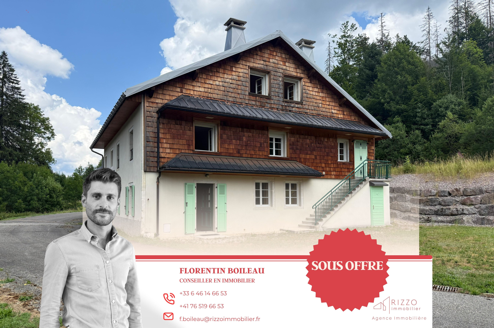 Ferme rénovée avec goût à Mijoux, en exclusivité.