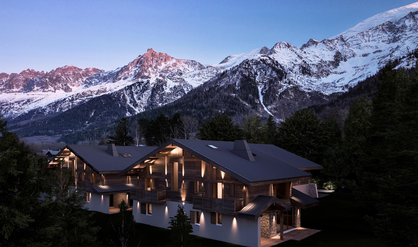 Chalet de haut standing au pied du Mont-Blanc.